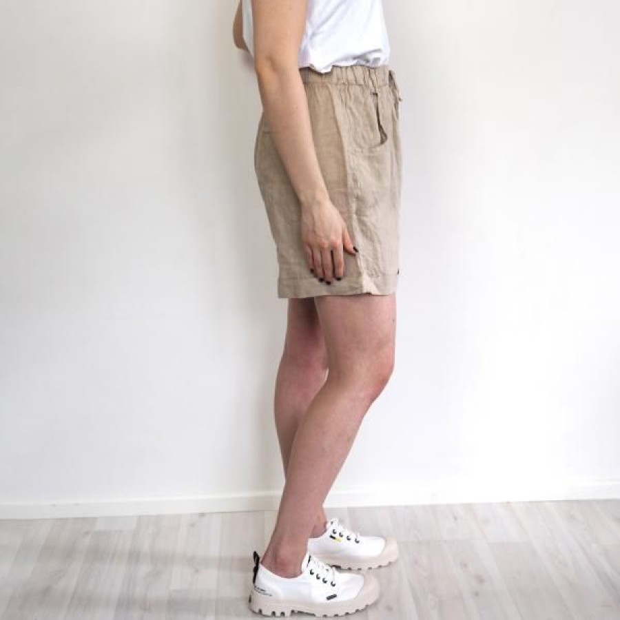 Naiset M.a.p.p Jeans | M.A.P.P Jeans Pellava Shortsit, Beige