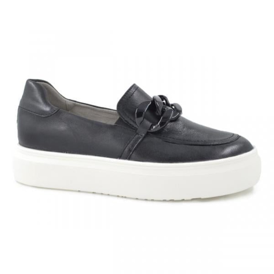 Naiset Caprice Kavelykenka | Caprice 24758 Loafer, Musta